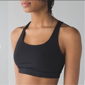 Lululemon Energy Bra Black Womens Size 8